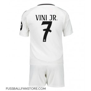 Real Madrid Vinicius Junior #7 Replik Heimtrikot Kinder 2024-25 Kurzarm (+ Kurze Hosen)
